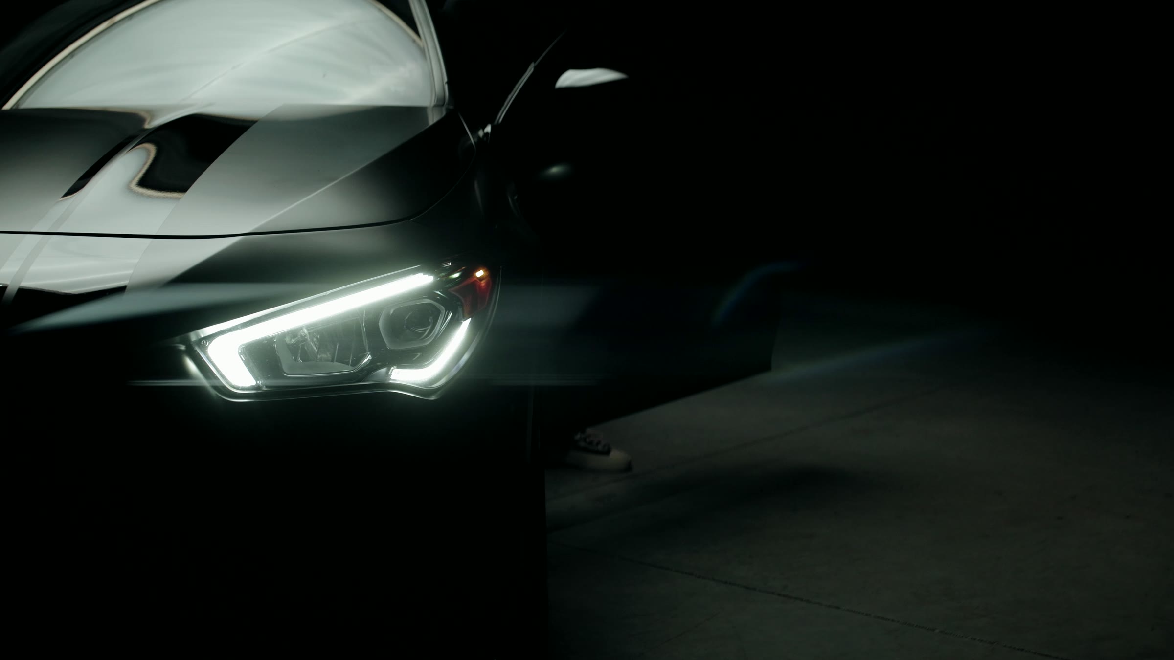 AMG bonnet and headlight